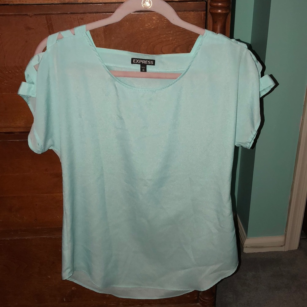 Express teal shirt